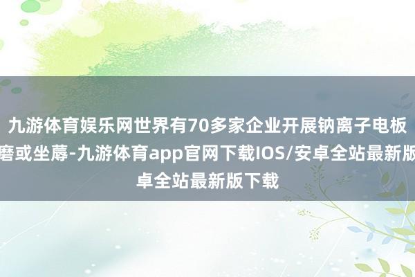 九游体育娱乐网世界有70多家企业开展钠离子电板的琢磨或坐蓐-九游体育app官网下载IOS/安卓全站最新版下载